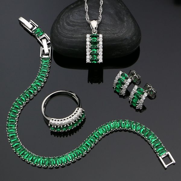zirconia women wedding jewelry green cubic 925 white crystal silver stud earrings pendant ring bracelet necklace sets
zirconia women wedding jewelry green cubic 925 white crystal silver stud earrings pendant ring bracelet necklace sets