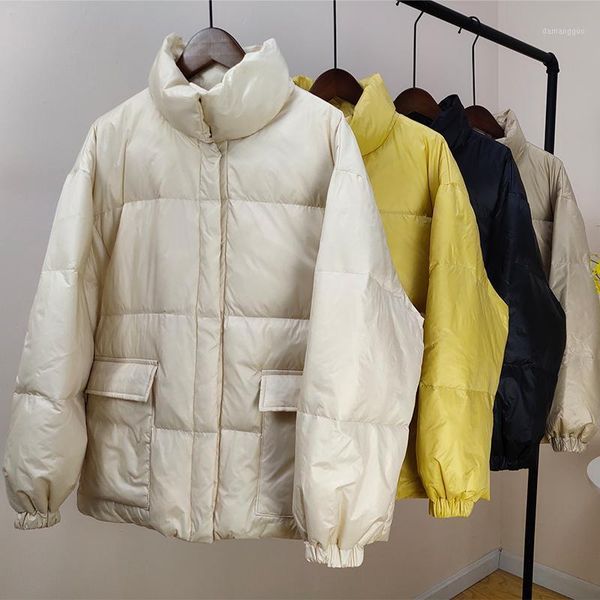women's down jacket mid-length fashion white duck down stand collar jacket2020 winter new1, Black
women's down jacket mid-length fashion white duck down stand collar jacket2020 winter new1, Black
