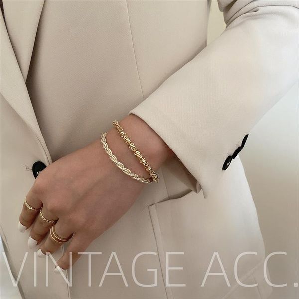 bangle retro twist open bracelet gold irregular korean version of creative cold wind jewelry female fashion party, Black
bangle retro twist open bracelet gold irregular korean version of creative cold wind jewelry female fashion party, Black