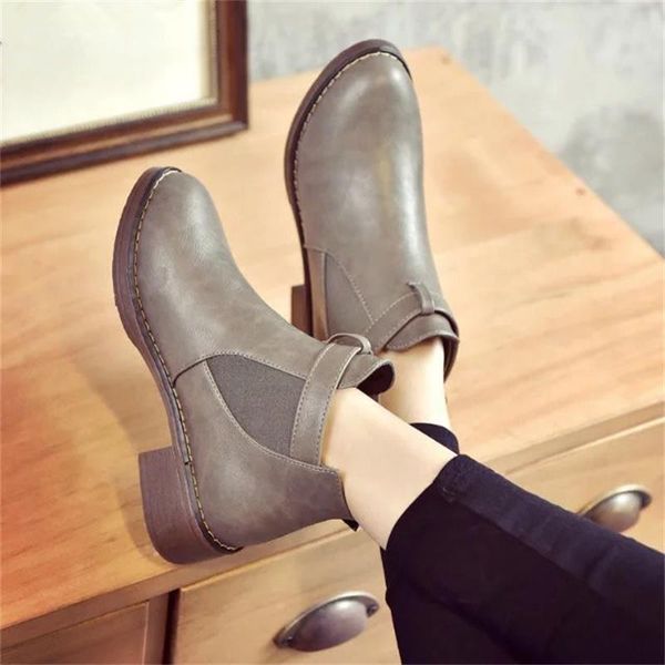women ankle boots 2021 autumn female casual shoes woman flat fashion platform round toe buckle strap solid comfortable, Black
women ankle boots 2021 autumn female casual shoes woman flat fashion platform round toe buckle strap solid comfortable, Black