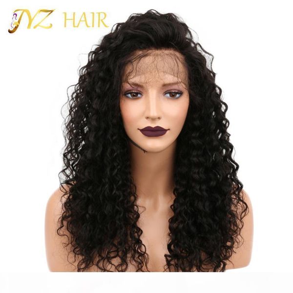jyz kinky curly wig lace front human hair wig with baby hair peruvian full lace human hair wigs curly wig for black women, Black;brown 
jyz kinky curly wig lace front human hair wig with baby hair peruvian full lace human hair wigs curly wig for black women, Black;brown