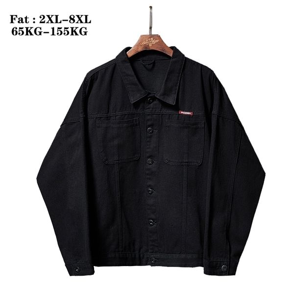 plus size 5xl 6xl 7xl 8xl autumn black loose batwing sleeve men's denim jacket fashion harajuku style student fat jackets jeans 201116, Black;brown
plus size 5xl 6xl 7xl 8xl autumn black loose batwing sleeve men's denim jacket fashion harajuku style student fat jackets jeans 201116, Black;brown