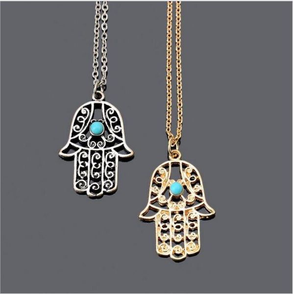 chains kolye collares neck hand of fatima hamsa necklace pendant chain jewelry metal palm for women colar fashion statement, Silver
chains kolye collares neck hand of fatima hamsa necklace pendant chain jewelry metal palm for women colar fashion statement, Silver