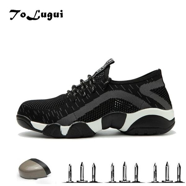 non slip lightweight breathable men safety shoes steel toe work shoes for men anti-smashing construction sneaker with summer, Black
non slip lightweight breathable men safety shoes steel toe work shoes for men anti-smashing construction sneaker with summer, Black