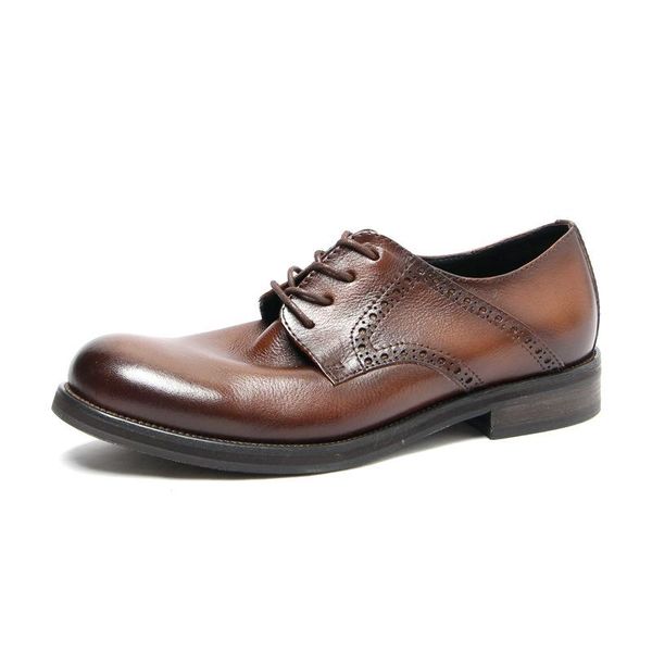 men dress shoes genuine leather mens designer shoes men autumn winter british retro all-match cowhide, Black
men dress shoes genuine leather mens designer shoes men autumn winter british retro all-match cowhide, Black