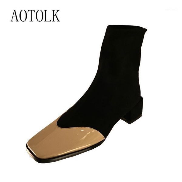 women boots thick heel female shoes for girls square thin skinny short retro flock winter boots woman 2020 fashion new arrival1, Black
women boots thick heel female shoes for girls square thin skinny short retro flock winter boots woman 2020 fashion new arrival1, Black