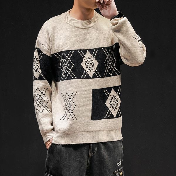 2020 men's outerwear long sleeve autumn new brocade sweater youth fashion personality sweater, White;black
2020 men's outerwear long sleeve autumn new brocade sweater youth fashion personality sweater, White;black