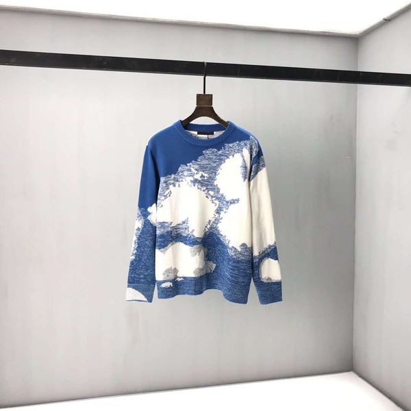 20ss autumn and winter flaky clouds loose fashion knitted wool sweater cotton mens women couple crew neck sweater zdll0826, Black
20ss autumn and winter flaky clouds loose fashion knitted wool sweater cotton mens women couple crew neck sweater zdll0826, Black