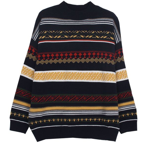 2021 new vintage female jumpers long sleeves fancy navy blue sweater around neck korean anchor fashion autumn clothes swedish mujer uni0, White;black
2021 new vintage female jumpers long sleeves fancy navy blue sweater around neck korean anchor fashion autumn clothes swedish mujer uni0, White;black