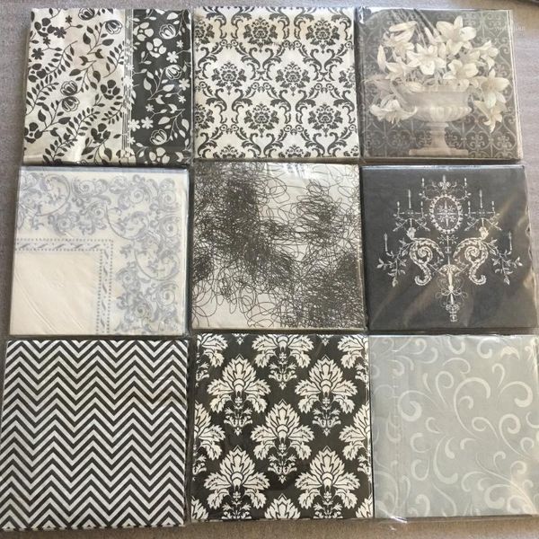 20 vintage napkins paper tissue decoupage black white flower towel birthday wedding party home l decor guardanapo serviettes1
20 vintage napkins paper tissue decoupage black white flower towel birthday wedding party home l decor guardanapo serviettes1