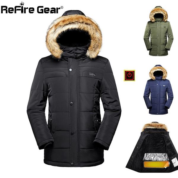 men's trench coats refire gear winter warm cotton jacket men autumn electric heat thicken hoodie casual windbreaker oversize outwear, Tan;black
men's trench coats refire gear winter warm cotton jacket men autumn electric heat thicken hoodie casual windbreaker oversize outwear, Tan;black