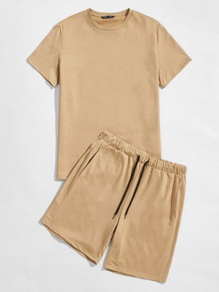 men solid & track shorts set v3hf#, Gray
men solid & track shorts set v3hf#, Gray