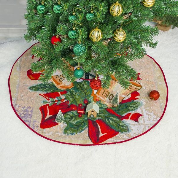 100cm christmas tree skirt base floor mat cover elk bell printing xmas tree ornament chrismas decoration party supplies 1pcs1
100cm christmas tree skirt base floor mat cover elk bell printing xmas tree ornament chrismas decoration party supplies 1pcs1