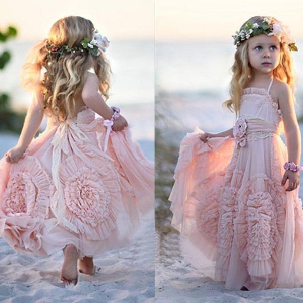 girl's dresses pink halter little girls party 2021 chiffon ruffles flower girl for beach wedding floor length pageant gowns1, Red;yellow
girl's dresses pink halter little girls party 2021 chiffon ruffles flower girl for beach wedding floor length pageant gowns1, Red;yellow