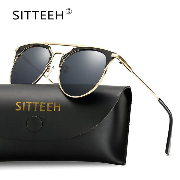 sunglasses sitteeh sun glasses personality trend metal for men women brand design lunette de soleil cat eyes si22, White;black
sunglasses sitteeh sun glasses personality trend metal for men women brand design lunette de soleil cat eyes si22, White;black