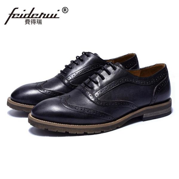 vintage round toe man formal dress shoes genuine leather wingtip brogue footwear british carved men's handmade oxfords ss19, Black
vintage round toe man formal dress shoes genuine leather wingtip brogue footwear british carved men's handmade oxfords ss19, Black