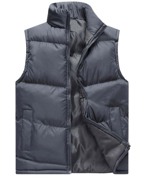 autumn and winter men's thick quilted vest men's plus size solid color stand collar cotton jacket, Black;white
autumn and winter men's thick quilted vest men's plus size solid color stand collar cotton jacket, Black;white