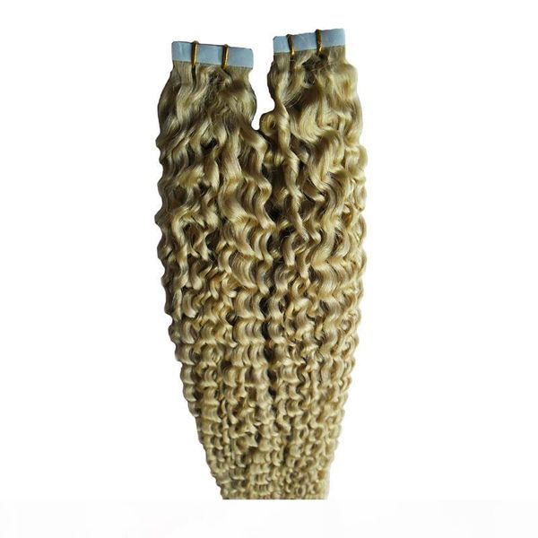 613 bleach blonde afro kinky cr pu hair skin weft hair 100g 40pcs set brazilian virgin kinky curly tape in human hair extensions, Black
613 bleach blonde afro kinky cr pu hair skin weft hair 100g 40pcs set brazilian virgin kinky curly tape in human hair extensions, Black