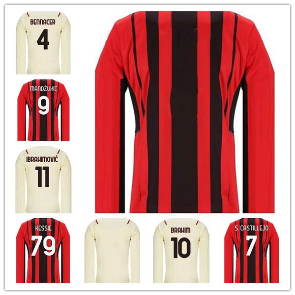 long 21 22 soccer ibrahimovic jerseys 2021 tonali mandzukic kessie brahim bennacer theo rebic leao men kit+socks sets socks football kits, Black;yellow
long 21 22 soccer ibrahimovic jerseys 2021 tonali mandzukic kessie brahim bennacer theo rebic leao men kit+socks sets socks football kits, Black;yellow