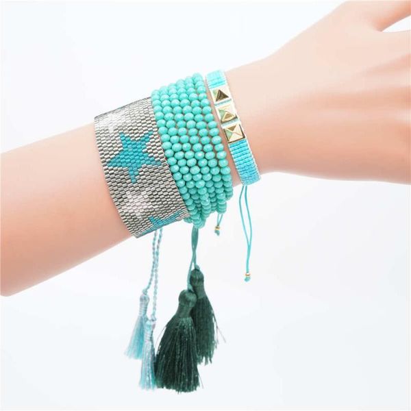 charm bracelets boho miyuki bracelet evil eye hamsa hand jewelry pulseras green crystal for women tassel handmade insta fashion 2021, Golden;silver
charm bracelets boho miyuki bracelet evil eye hamsa hand jewelry pulseras green crystal for women tassel handmade insta fashion 2021, Golden;silver