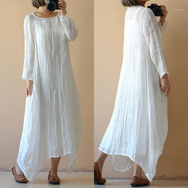 celmia women vintage cotton dress plus size 2020 summer ladycasual o neck long sleeve solid long maxi dress kaftan beach vestido1, Black;gray
celmia women vintage cotton dress plus size 2020 summer ladycasual o neck long sleeve solid long maxi dress kaftan beach vestido1, Black;gray