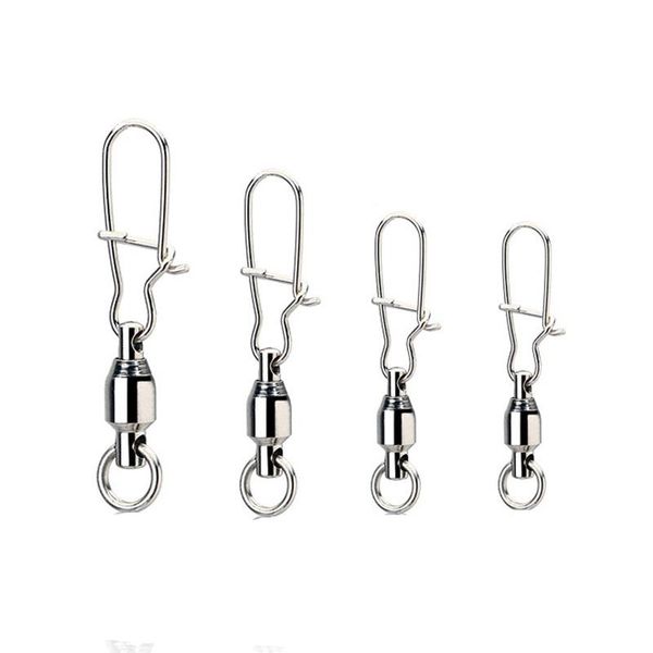 20pcs/lot swivels fishing stainless steel rolling swivel ball bearing swivel with snap fishhook lure tackle for sea fishing bbyuem
20pcs/lot swivels fishing stainless steel rolling swivel ball bearing swivel with snap fishhook lure tackle for sea fishing bbyuem