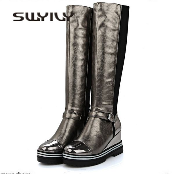 swyivy knee high long boots woman wedge autumn winter warm female fashion shoes 34-43 velvet warm ladies snow boots lj201130, Black
swyivy knee high long boots woman wedge autumn winter warm female fashion shoes 34-43 velvet warm ladies snow boots lj201130, Black