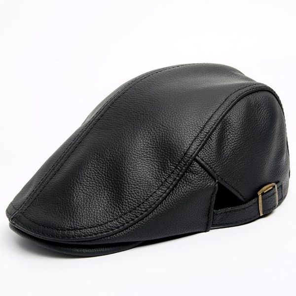 berets xdanqinx natural cowhide genuine leather hat men's autumn winter warm fashion brands dad hats middle-aged men flat cap, Blue;gray
berets xdanqinx natural cowhide genuine leather hat men's autumn winter warm fashion brands dad hats middle-aged men flat cap, Blue;gray