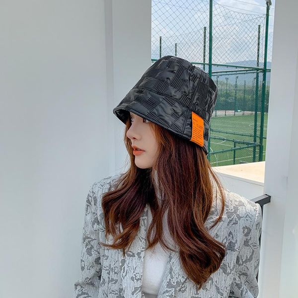 wide brim hats 2021 fisherman hat women winter pu cotton fashion letter mark basin street trend wild flat warm bucket, Blue;gray
wide brim hats 2021 fisherman hat women winter pu cotton fashion letter mark basin street trend wild flat warm bucket, Blue;gray