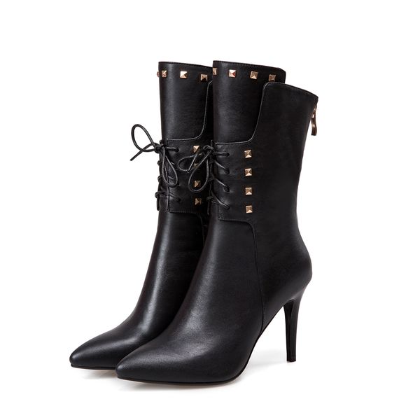 natural 2021 plus size 22-25cm boots for woman 3 colour shoes women's metal rivet decoration zvw3, Black
natural 2021 plus size 22-25cm boots for woman 3 colour shoes women's metal rivet decoration zvw3, Black
