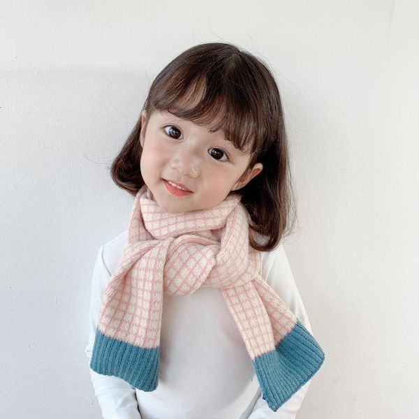 children's color matching plaid scarf men's/girls knitted scarf wool 2020 autumn/winter new shawl, Blue;gray
children's color matching plaid scarf men's/girls knitted scarf wool 2020 autumn/winter new shawl, Blue;gray