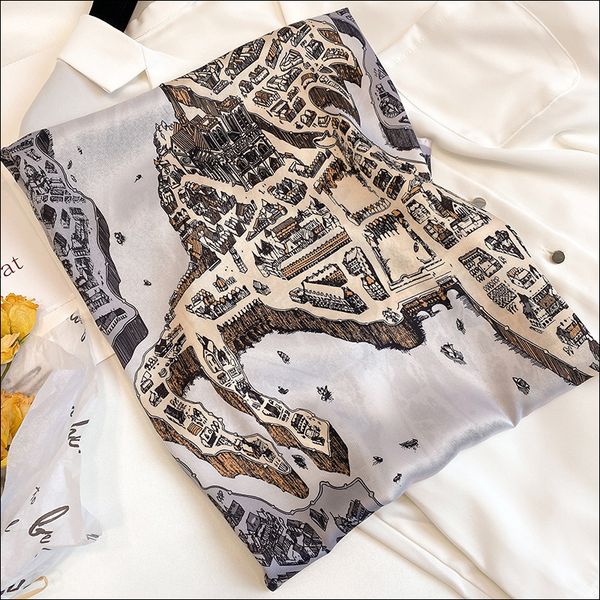 silk neck scarf female silk retro head scarves for ladies hand rolled hem scarf 90 animal foulard luxe, Blue;gray
silk neck scarf female silk retro head scarves for ladies hand rolled hem scarf 90 animal foulard luxe, Blue;gray