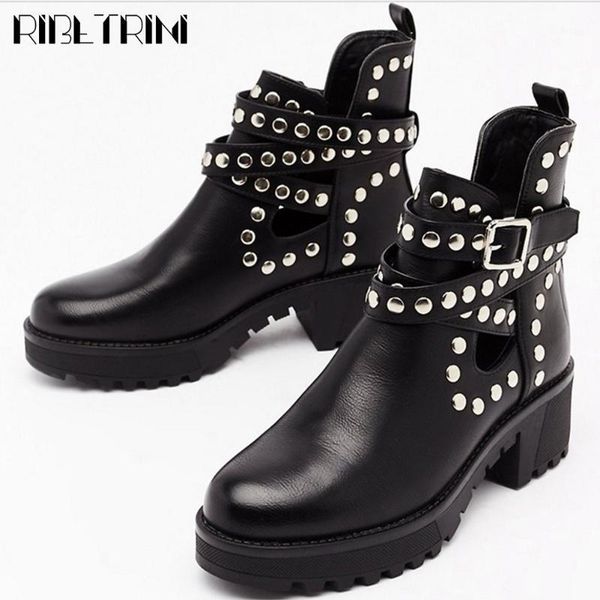 ribetrini cool girl casual zipper rivet winter shoes buckle round toe chunky ankle women boots fashion brand boots1, Black
ribetrini cool girl casual zipper rivet winter shoes buckle round toe chunky ankle women boots fashion brand boots1, Black