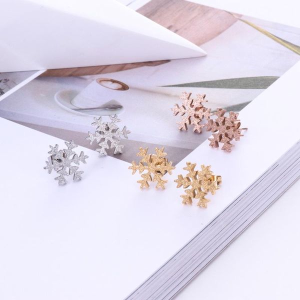 stud martick winter style romantic snow earrings for young lady frosted polishing brincos woman e167, Golden;silver
stud martick winter style romantic snow earrings for young lady frosted polishing brincos woman e167, Golden;silver