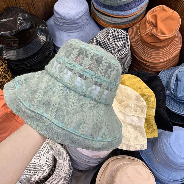 korean version big eaves lace wind proof bandage feminine temperament gentle foldable sunshade fisherman hat fashion, Blue;gray
korean version big eaves lace wind proof bandage feminine temperament gentle foldable sunshade fisherman hat fashion, Blue;gray