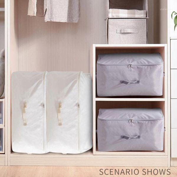 storage bags box gray clothing convenient luggage organizer clothes bag household oxford cloth beige 82l1
storage bags box gray clothing convenient luggage organizer clothes bag household oxford cloth beige 82l1