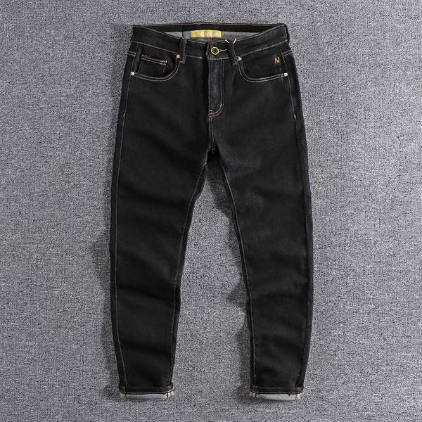 2020 simple embroidery black micro elastic slim leg jeans european and american pants jeans trouser 0572, Blue
2020 simple embroidery black micro elastic slim leg jeans european and american pants jeans trouser 0572, Blue