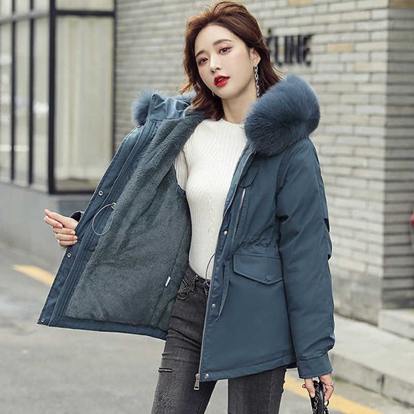 new winter women parkas thick warm down cotton jacket coats big fur collar zipper padded parka pocket stand collar shiny coat 201014, Black
new winter women parkas thick warm down cotton jacket coats big fur collar zipper padded parka pocket stand collar shiny coat 201014, Black