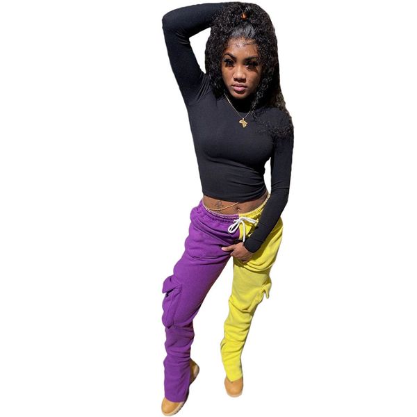 contrast color designer womens pants casuak panelled overalls fashion womens clothing with packet split bandage warm spring pants, Black;white
contrast color designer womens pants casuak panelled overalls fashion womens clothing with packet split bandage warm spring pants, Black;white