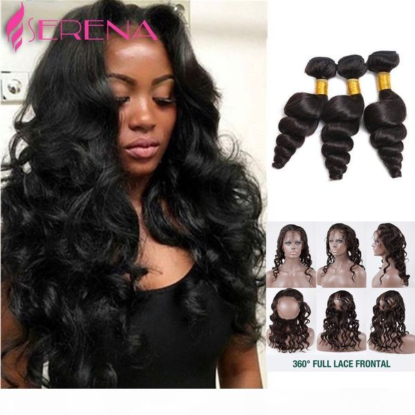360 lace frontal closure with bundles loose wave peruvian virgin hair with frontal closure body wave preplucked 360 lace virgin hair weave, Black;brown
360 lace frontal closure with bundles loose wave peruvian virgin hair with frontal closure body wave preplucked 360 lace virgin hair weave, Black;brown