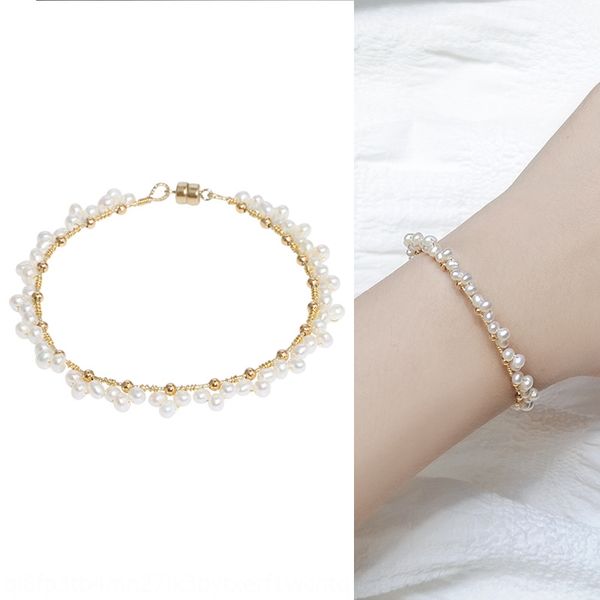 2019 new freshwater pearl 14k gold injection winding bracelet 14k gold covered iron button pearl bracelet ozcn3, Golden;silver
2019 new freshwater pearl 14k gold injection winding bracelet 14k gold covered iron button pearl bracelet ozcn3, Golden;silver