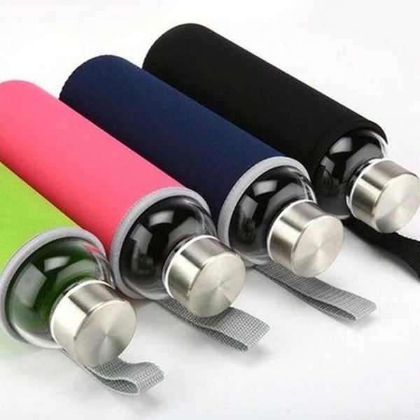 leak proof glass water bottle high temperature resistant glass with 304 stainless steel tea filter infuser bottle nylon sleeve thickened
leak proof glass water bottle high temperature resistant glass with 304 stainless steel tea filter infuser bottle nylon sleeve thickened