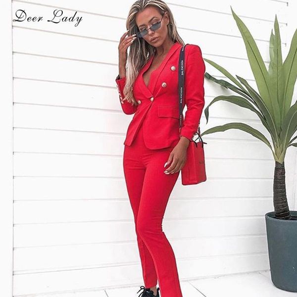 women 2 piece set winter 2020 red blazer buttons office lady blazer jackets long-sleeve celebrity runway evening party set suit1, White
women 2 piece set winter 2020 red blazer buttons office lady blazer jackets long-sleeve celebrity runway evening party set suit1, White