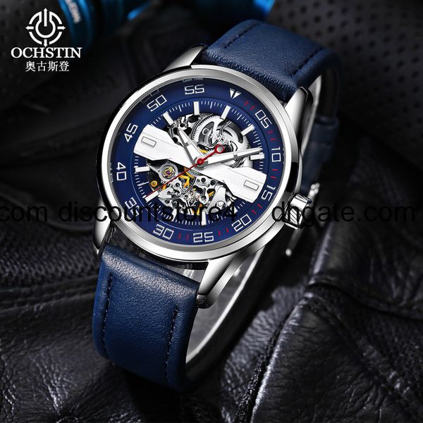 augustine sells mechanical watch double side hollow waterproof business trend watch luminous automatic men's watch, Slivery;brown
augustine sells mechanical watch double side hollow waterproof business trend watch luminous automatic men's watch, Slivery;brown