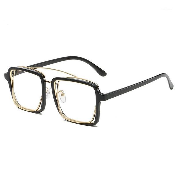 fashion sunglasses frames classic men women optical frame double bridge spectacle eyeglasses big face eyewear 1, Black
fashion sunglasses frames classic men women optical frame double bridge spectacle eyeglasses big face eyewear 1, Black