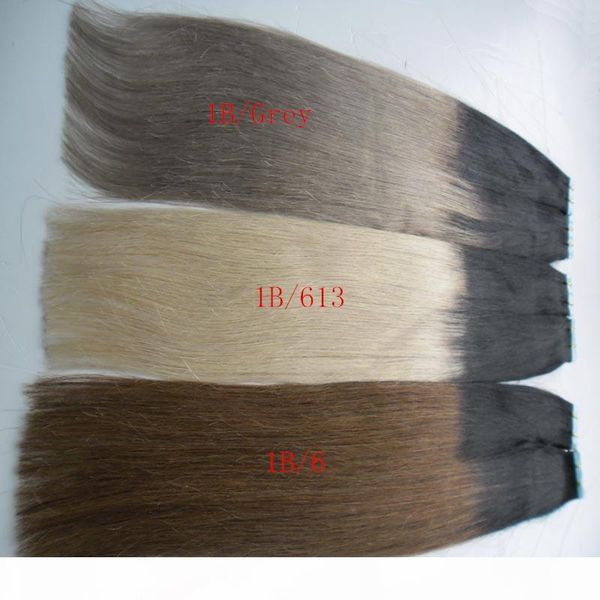 ombre color tape in hair 100% real remy human hair extensions 40 pcs 100% real remy straight invisible skin weft pu tape on hair extensions, Black
ombre color tape in hair 100% real remy human hair extensions 40 pcs 100% real remy straight invisible skin weft pu tape on hair extensions, Black