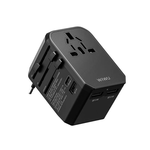 wiwu ua304 45w multifunction world travel adapter quick charger with 4 international plug 3xusb port type-c port
wiwu ua304 45w multifunction world travel adapter quick charger with 4 international plug 3xusb port type-c port