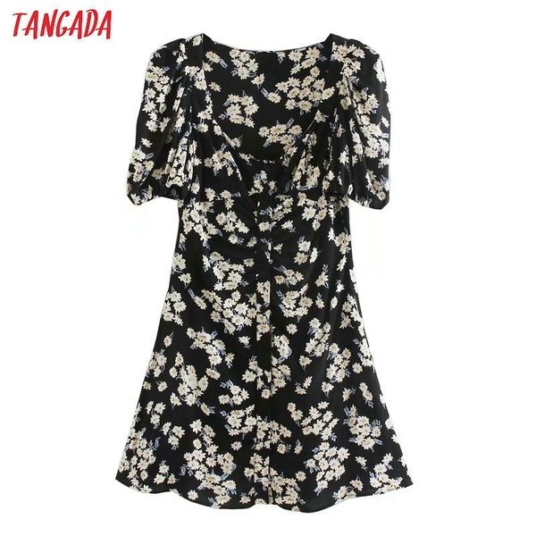 tangada fashion women floral print mini dress v neck short sleeve ladies vintage summer dress vestidos 5z65 t200604, Black;gray
tangada fashion women floral print mini dress v neck short sleeve ladies vintage summer dress vestidos 5z65 t200604, Black;gray