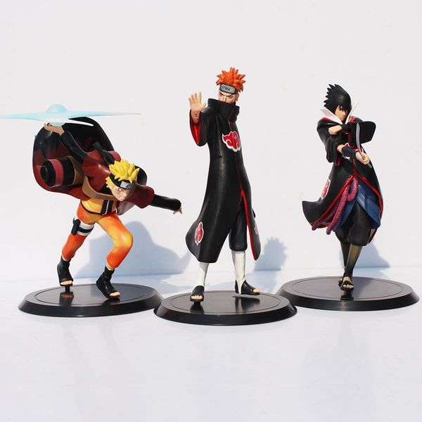 3pcs/lot naruto shippuden figures naruto uzumaki sasuke uchiha pain akatsuki anime model toys y200421
3pcs/lot naruto shippuden figures naruto uzumaki sasuke uchiha pain akatsuki anime model toys y200421