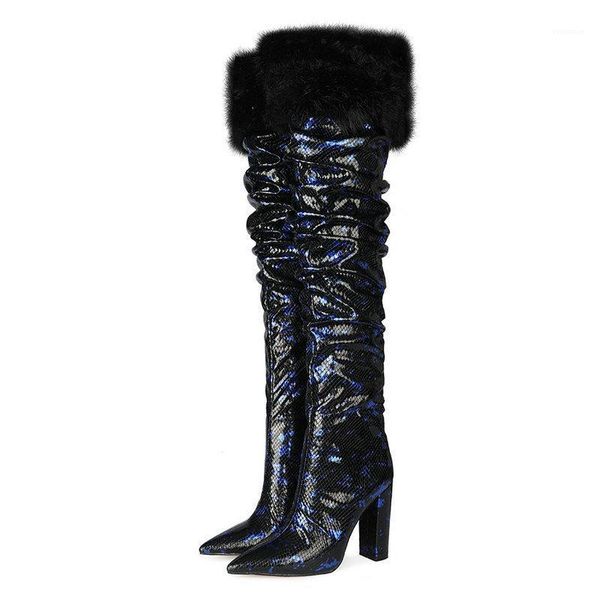 red blue sliver fashion knee high boots women pleated slip on long boots ladies pointed toe square high heel autumn1, Black
red blue sliver fashion knee high boots women pleated slip on long boots ladies pointed toe square high heel autumn1, Black